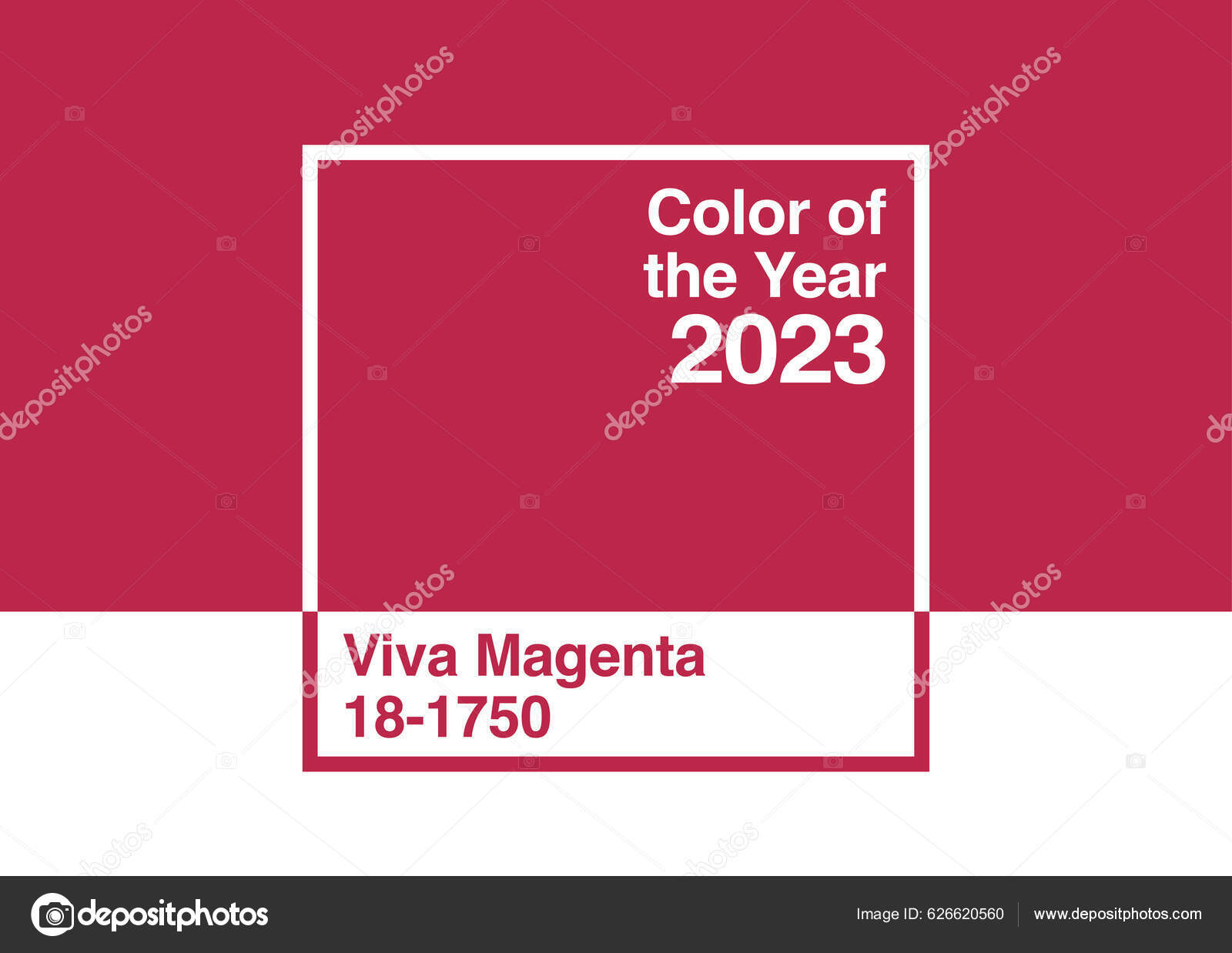 Antalya Turkey December 2022 Color Year 2023 Pantone 1750 Viva Stock Vector  by ©yalcinsonat1 626620560